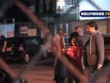 Zach Braff Leaves The Jimmy Kimmel Show In Hollywood