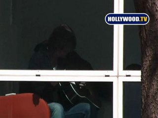 Billy Ray Cyrus And His Guitar.