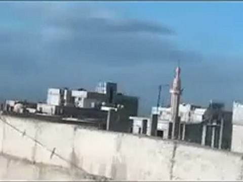 فري برس ريف دمشق مقطع يظهر كثافة الاشتباكات في مدينة ضمير 10 2 2012