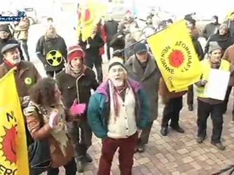 Nucléaire: Sarkozy à la centrale de Fessenheim