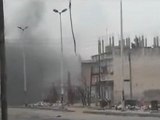 فري برس   حمص باباعمرو ألسنة الدخان تتصاعد بسبب القصف 9 2 2012