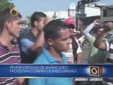 Transportistas de Maracaibo protestaron en contra de la inseguridad