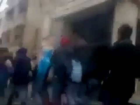 فري برس حلب مظاهرة ثانوية الكواكبي 7 2 2012
