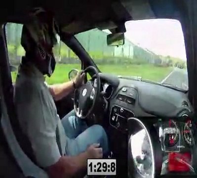 Vidéo Auto Moto : Abarth Punto Evo à Montlhéry