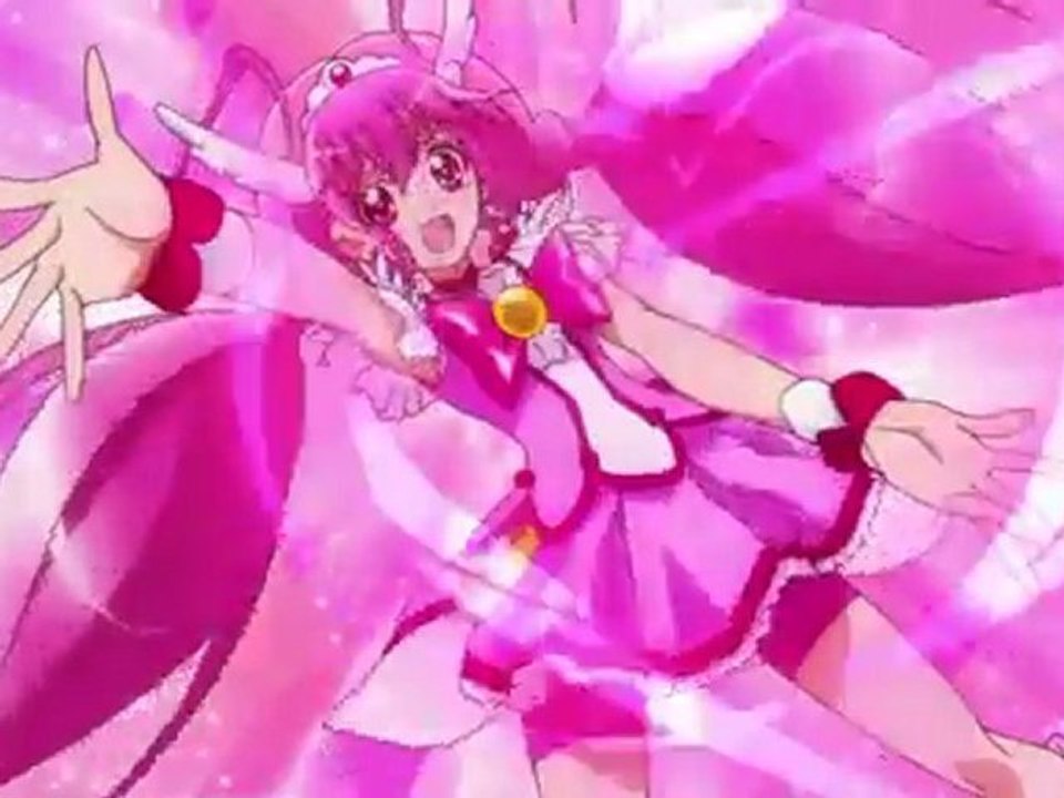 Smile precure: Cure Happy transformation/transformacion/henshin