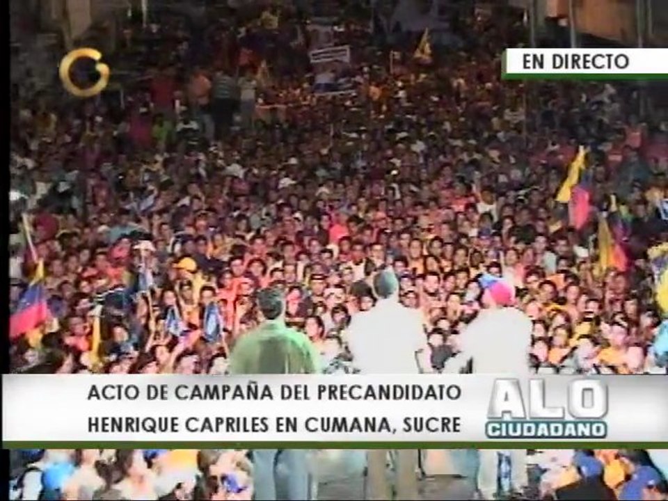 Henrique Capriles realiza acto de clausura en Sucre