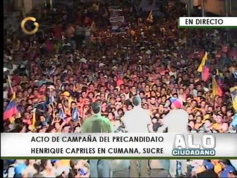 Henrique Capriles realiza acto de clausura en Sucre