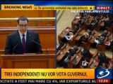 Discursul lui Victor Ponta in Parlament, la investirea guvernului Ungureanu