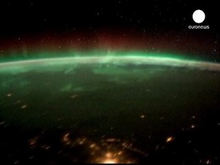 Nasa footage shows Northern Lights from space