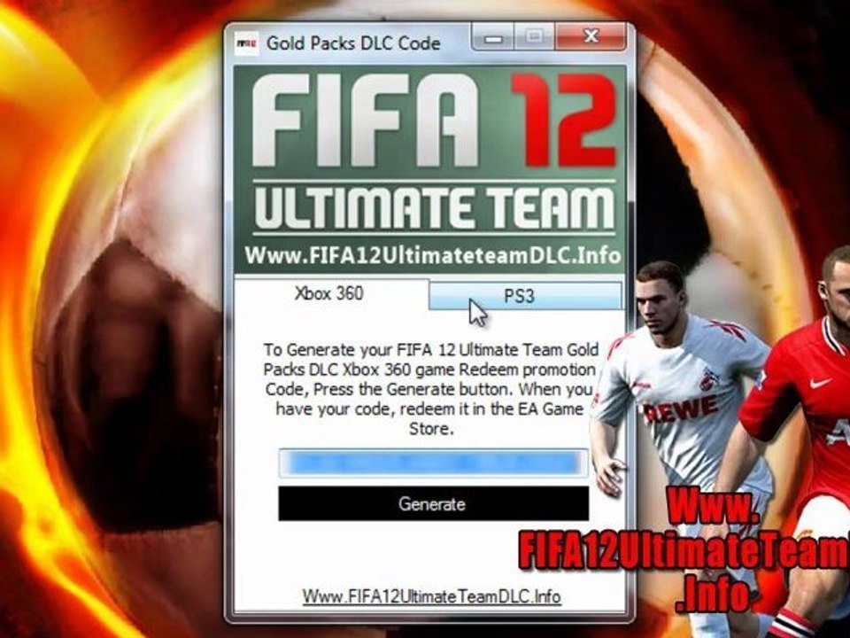 Get FIFA 12 Ultimate Team 24 Gold Packs DLC Free on Xbox 360 And PS3