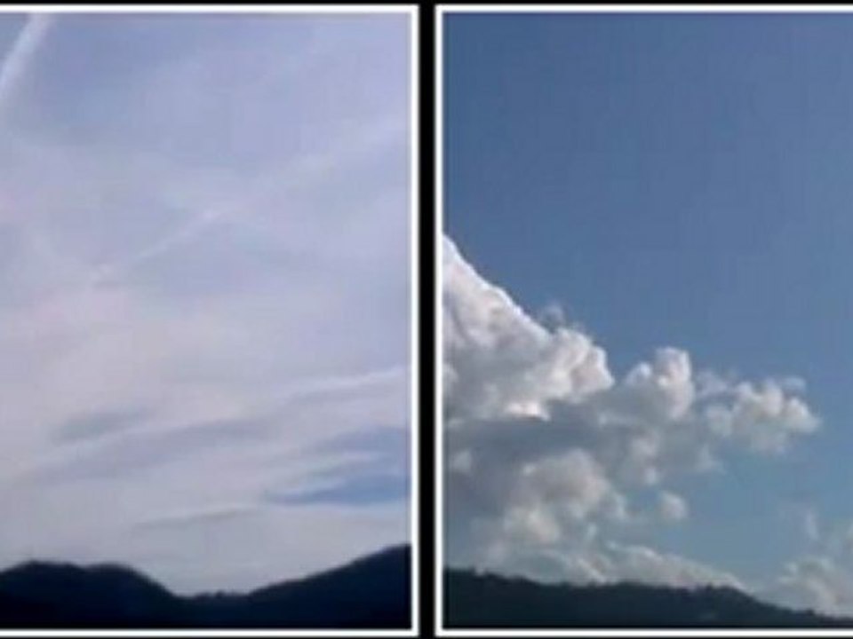 Nuages naturels vs Nuages artificiels - traînées chimiques/ Chemtrails