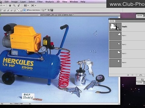Formation Photoshop 10a-2 par thierry Dambermont - tutorial en francais - Détourer une image avec un tracé pour l'utiliser dans un logiciel de mise en page (4 min + 3 min + 10 min)