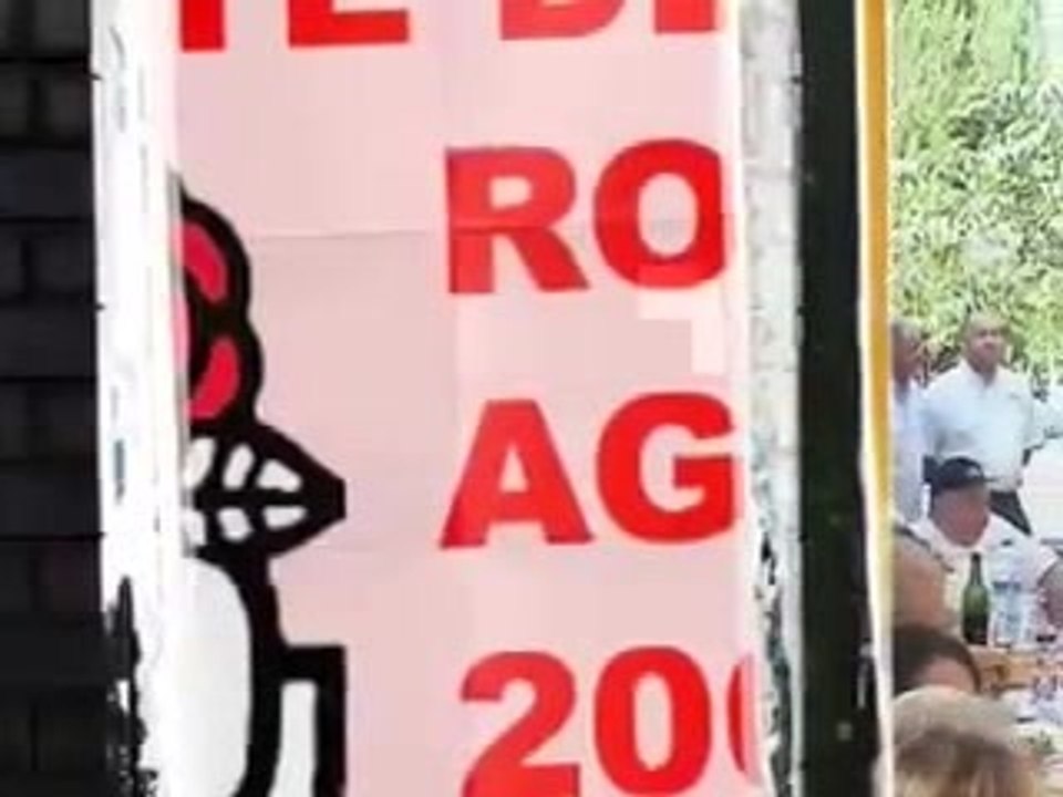 AGDE - 2006 - Discours politique Socialiste ROBERT  NAVARRO À LA FETE DU PS D'AGDE