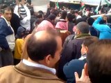 فري برس   مظاهرات عند الحدود السورية الاردنية مدينة الرمثا 10 2 2012