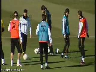 El Madrid se entrena antes de enfrentarse al Levante