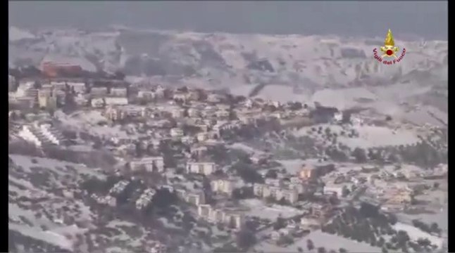 L'Aquila - Emergenza neve - VVF Aeree da Pescara verso L'Aquila 2