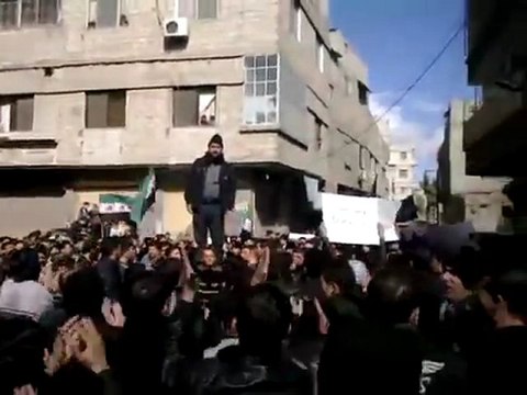 فري برس عربين المنكوبة مظاهرة حاشدة جمعة روسيا تقتل أطفالنا 10 2 2012