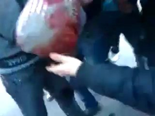 فري برس   شهيد في حي المرجة جمعة روسيا تقتل أطفالنا 10 2 2012
