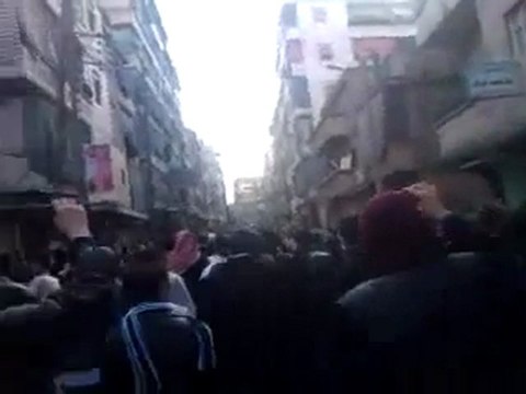 فري برس مظاهرة حاشدة في حلب حي الفردوس 10 2 2012 ج2
