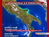 Previsioni del tempo,  domenica 12 febbraio