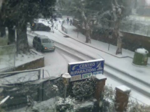 bracciano sotto la neve