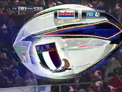 6 nations 2012 - Italie vs Angleterre - Premier essai de l'Italie