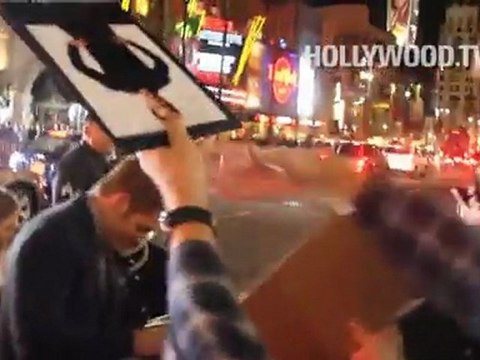 Reese Witherspoon, Tom Hardy, Chris Pine, Laura Vandervoot at This Means War premiere