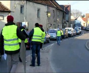 Opération escargot et croissants à Sampans