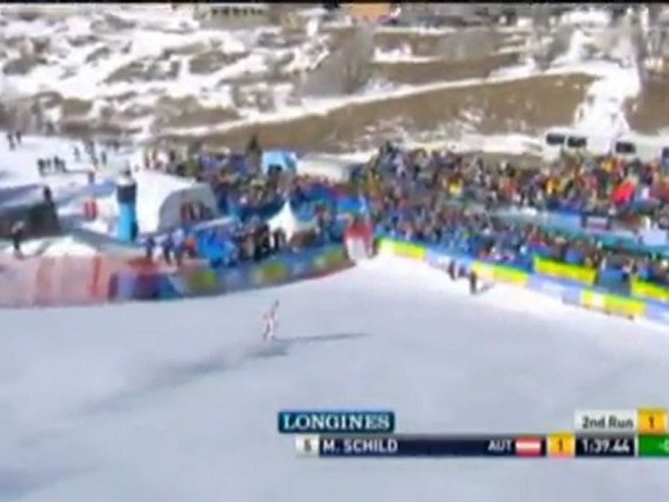 Slalom - schild mit 6.saisonsieg