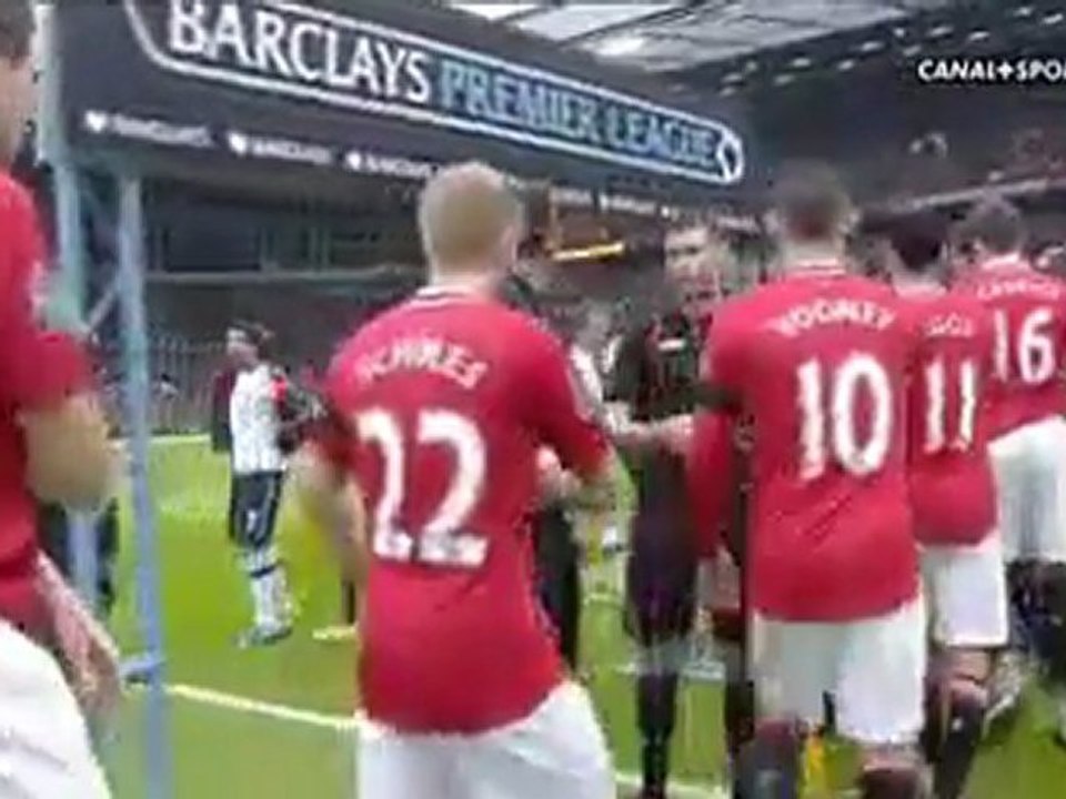 Before match hand shaking