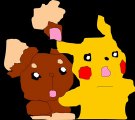 TRANSPATONOX - Pokemon Pikachu und Haspiror (Buneary) 15 Transparent