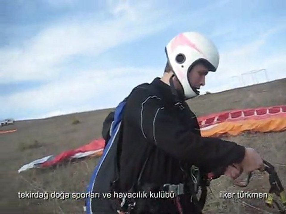 tekirdağ uçmakdere yamaç paraşütü uçuşları  ilker türkmen şubat 2012