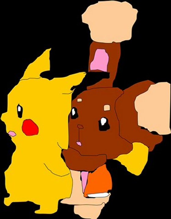 TRANSPATONOX - Pokemon Pikachu und Haspiror (Buneary) 19 Transparent