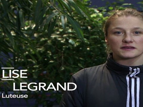 Lise Legrand, lutteuse soutient François Hollande