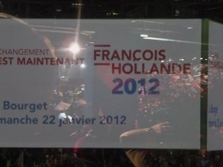 Francois HOLLANDE - Meeting du Bourget - janvier 2012