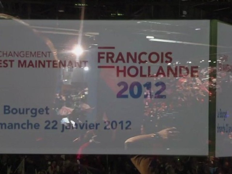 Francois HOLLANDE - Meeting du Bourget - janvier 2012