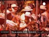 First carnival band parades in Rio - no comment