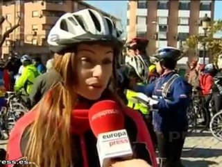 Marcha ciclista en Pinto en apoyo a Contador