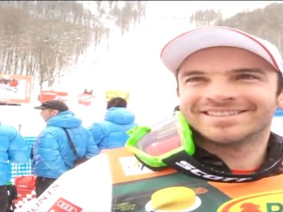 Réactions de Mermillod-Blondin après sa 3e place au Super Combiné de Sochi