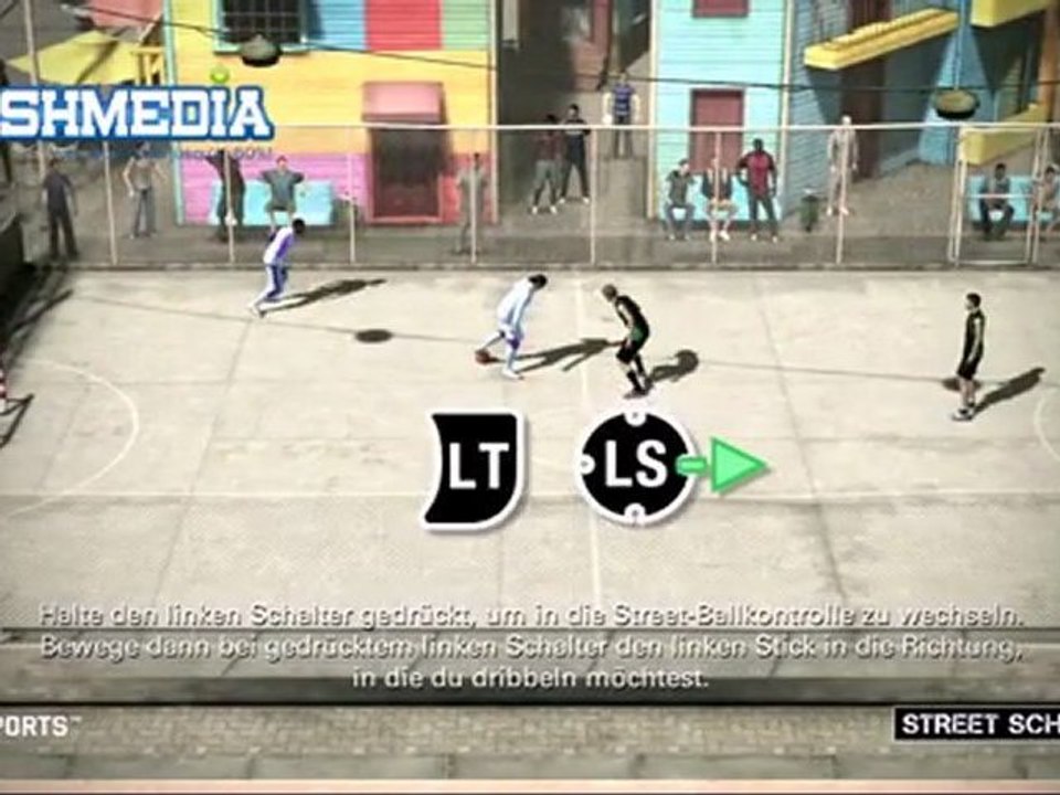 FIFA Street figures, controles de ballon, passes démonstration