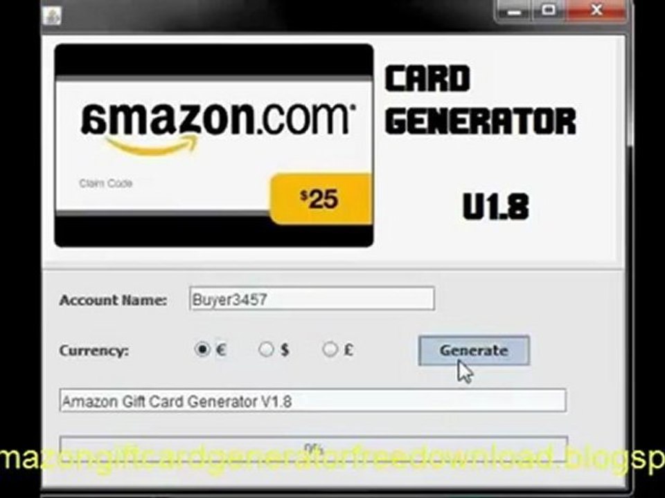 Free Amazon Gift Card Code Generator By Juliano 11 Free Downlad