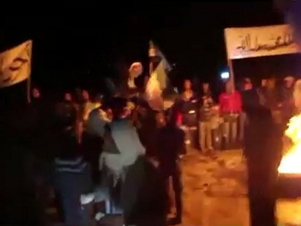 فري برس   ريف حلب   ماير     مظاهرة جمعة النفير العام 10 2 2012 جـ2