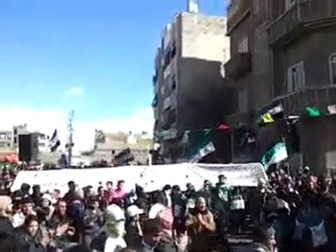 فري برس دمشق حي برزة في جمعة النفير العام 10 2 2012