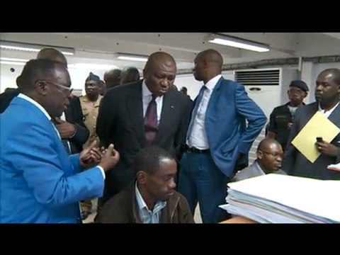 Hamed BAKAYOKO ministred'Etat, ministre de l'intérieur visite l'ONI