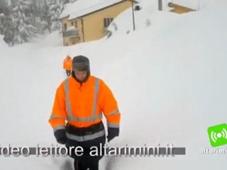 Neve a Perticara: il video di un nostro lettore