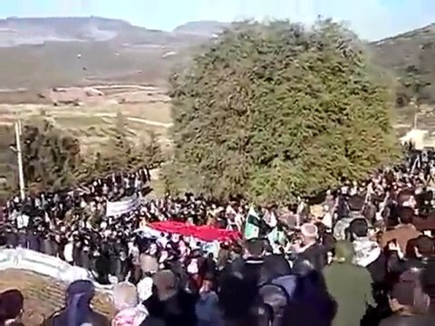 فري برس حلب عفرين تشييع الشهيد شيرزاد حاج علمدار 11 2 2012 جـ4