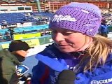 Interview de Tessa Worley après sa victoire  au Géant de Soldeu