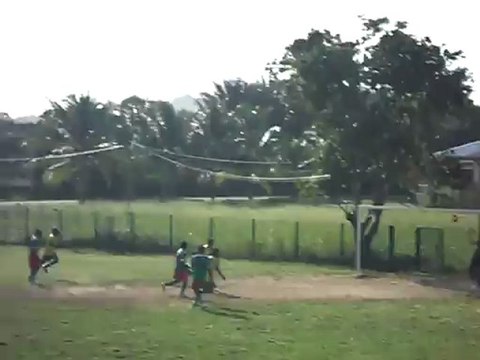 Coup franc de Igor (U19 usl montjoly, football coupe de Guyane)