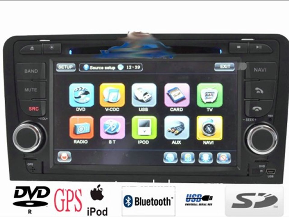 AUDI A3 DVD GPS NAVI IPOD PIP freeship 4G SDcard www.autocardvdgps.com