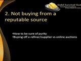 Deadliest Mistakes When Buying Gold